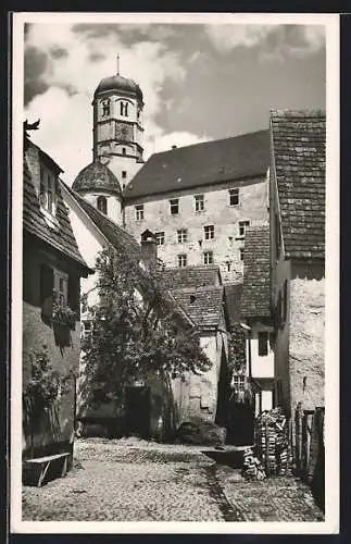 AK Dillingen /Donau, Plätzle mit Kirche