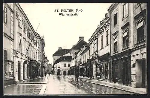 AK St. Pölten /N.-Ö., Blick über die Wienerstrasse