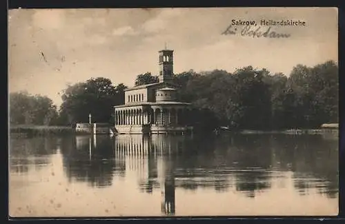 AK Sakrow, Blick auf die Heilandskirche