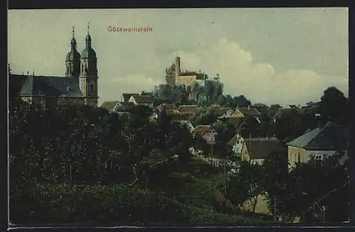 AK Gössweinstein, Ortsansicht mit der Kirche