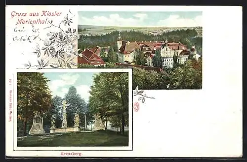 AK Ostritz, Kloster Mariental und Kreuzberg