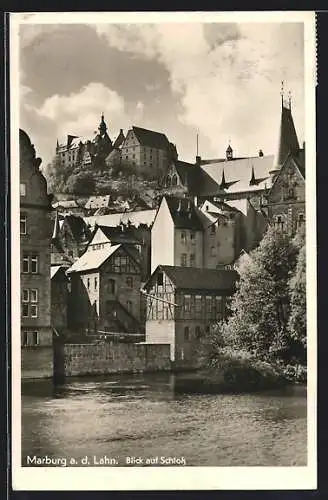 AK Marburg a. d. Lahn, Blick auf das Schloss