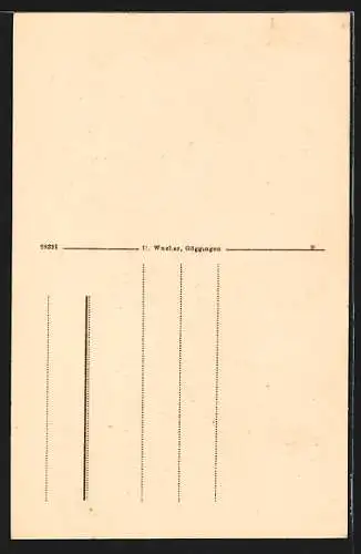 AK Göggingen, Inneres mit Orgel in der Hessing'schen Anstaltskirche