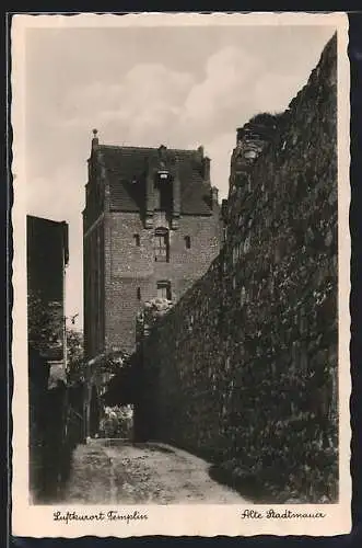 AK Templin / Uckermark, Alte Stadtmauer