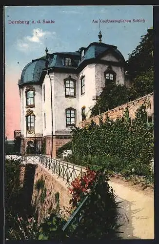 AK Dornburg a. Saale, Partie am grossherzoglichen Schloss