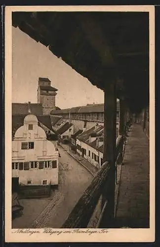 AK Nördlingen, Wehrgang am Reimlingen-Tor