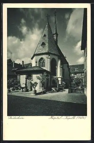 AK Deidesheim /Rheinpfalz, An der Hospital-Kapelle