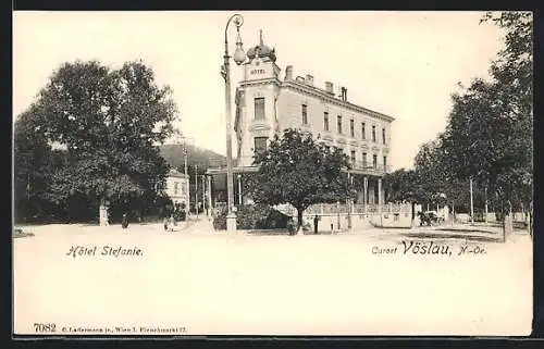 AK Vöslau, Partie am Hotel Stefanie