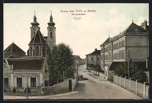 AK Tulln a. Donau, Kirche an der Wienerstrasse