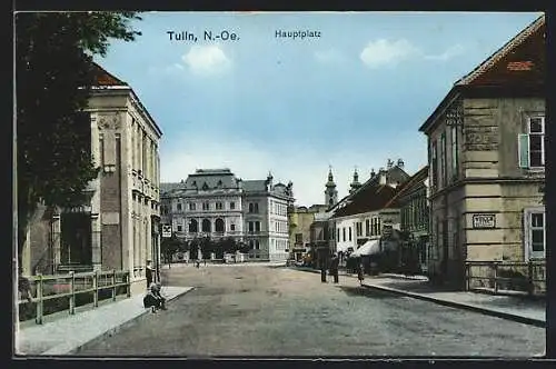 AK Tulln /N.-Oe., Blick auf den Hauptplatz