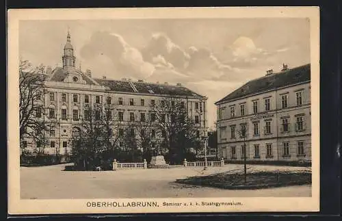 AK Oberhollabrunn, Seminar u. k. k. Staatsgymnasium