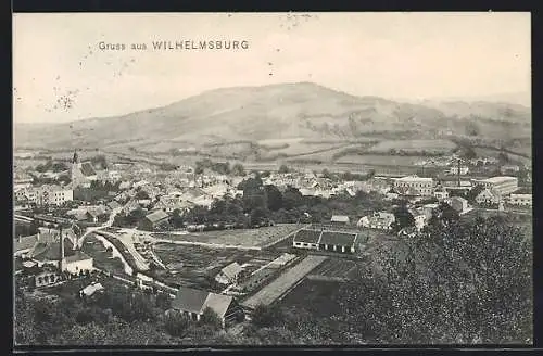 AK Wilhelmsburg, Ortszentrum gegen Berg