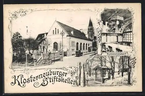 AK Klosterneuburg, Gasthaus Stiftskeller, Konventstüberl