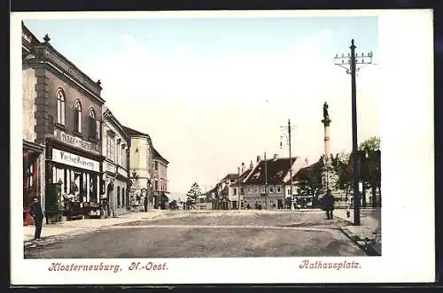 AK Klosterneuburg, Tabak-Trafik Victor Pokorny, Rathausplatz