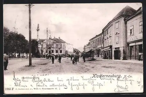 AK Klosterneuburg, Ladengeschäfte am Rathausplatz