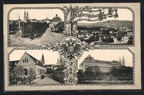 AK Klosterneuburg, Rathausplatz, Stiftskeller, Stift