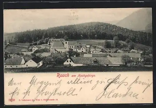 AK Raach am Hochgebirge, Totalansicht