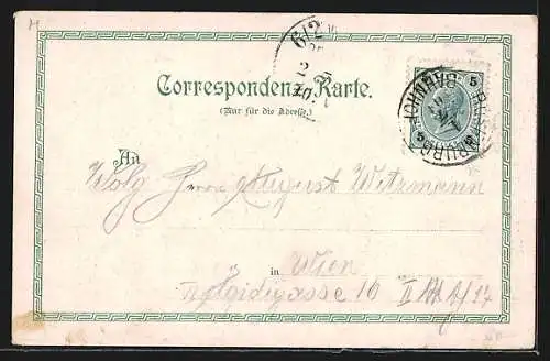 AK Hof i. B., Panoramablick auf die Stadt