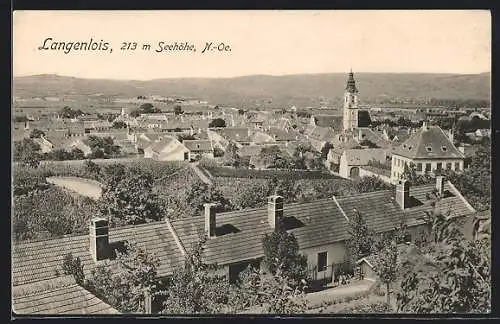 AK Langenlois /N.-Oe., Teilansicht mit der Kirche