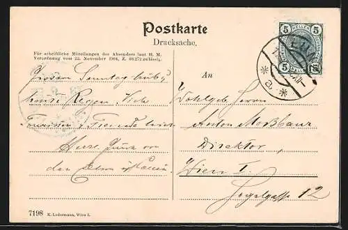 AK Lunz, Totalansicht, Schloss Seehof, Ybbsthalbahn, Die Noth, Lunzer-See, Oetscher, Obersee