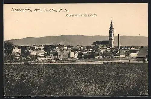 AK Stockerau, Panorama mit Pfarrkirche