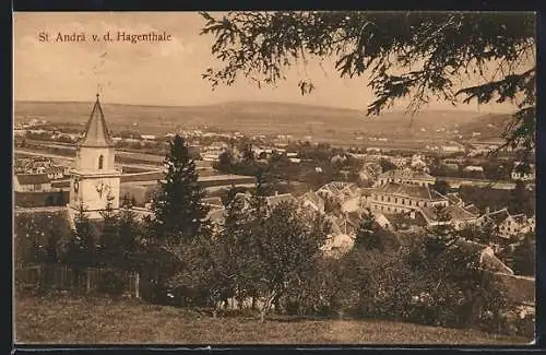 AK St. Andrä v. d. Hagenthale, Blick in den Ort