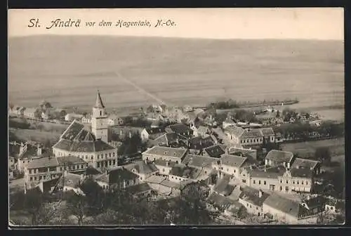 AK St. Andrä vor dem Hagenthale, Gesamtansicht mit Kirche