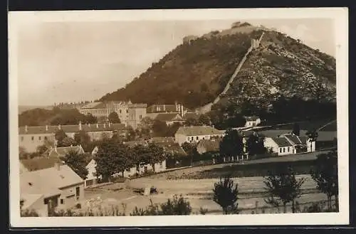 AK Hainburg an der Donau, Teilansicht mit Schlossberg