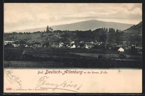 AK Bad Deutsch-Altenburg an der Donau, Panorama des Ortes