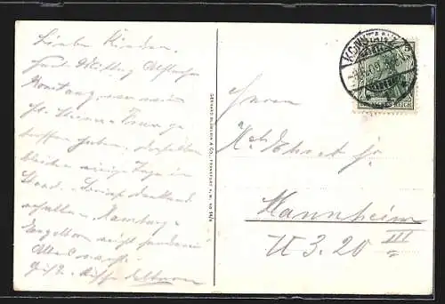 AK Konstanz, Hafenpartie mit Seebrücke