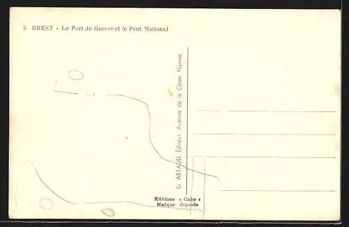 AK Brest, le port du guerre et le Pont National