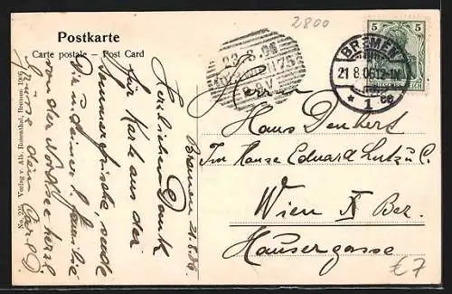 AK Bremen, Blick auf den Freihafen