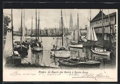 AK Anvers, Le Bassin des Yachts à Sainte-Anne