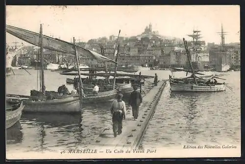 AK Marseille, Un Coin du Vieux Port