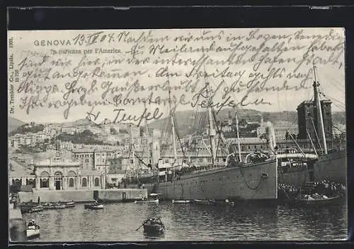 AK Genova, In partenza per l`America