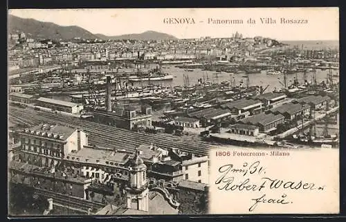 AK Genova, Panorama da Villa Rosazza