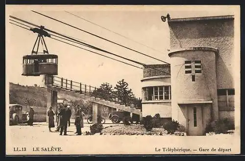 AK Saleve, Telepherique, Gare de depart, Abfahrtbahnhof der Seilbahn