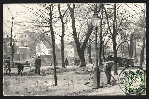 AK Nürnberg, Hochwasser im Februar 1909, Hallerwiese