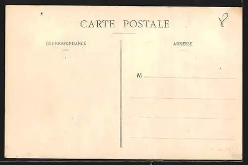 AK Clichy, La Crue de la Seine 1910, Aspect du Boulevard National, Hochwasser