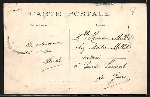 AK Levallois-Perret, Crue de la Seine Janvier 1910, Rue des Freres Herbert, Place de l`Eglise