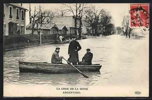 AK Argenteuil, La Crue de la Seine