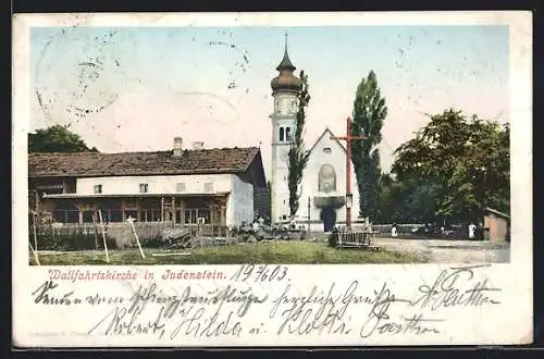 AK Judenstein, Partie an der Wallfahrtskirche