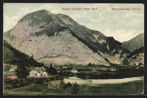 AK Weichselboden, Rudolf Schlegls Hotel Post