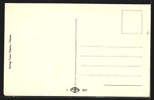 AK Vöslau /N.-Ö., Teilansicht mit Blick zur Kirche
