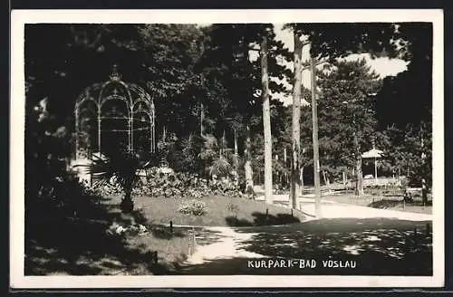 AK Bad Vöslau, Pavillon im Kurpark