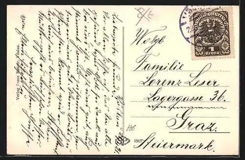 AK Vöslau /N.-Oe., Ortsansicht mit der Kirche