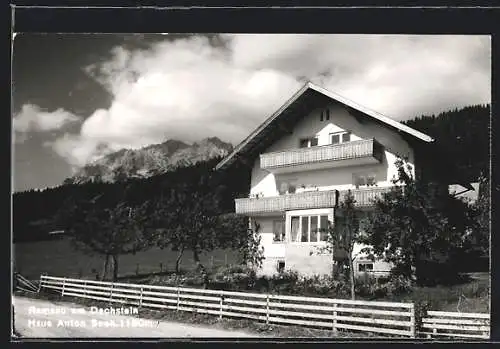 AK Ramsau am Dachstein, Gasthof Haus Anton gegen die Berge