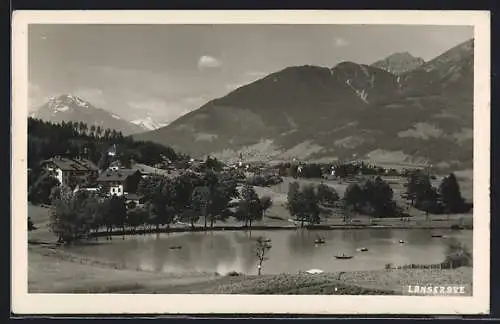 AK Lans /Tirol, Ortsansicht am Lansersee