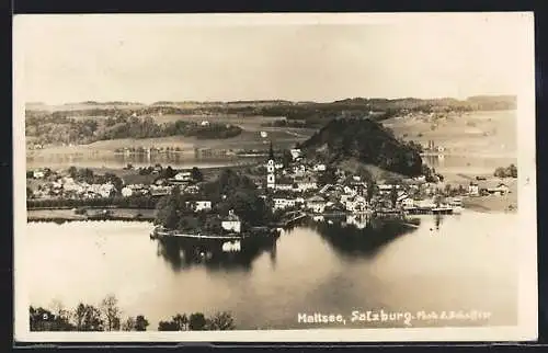 AK Mattsee /Salzburg, Ortsansicht aus der Vogelschau