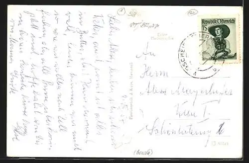 AK Mariazell, Wegscheid mit Kirche